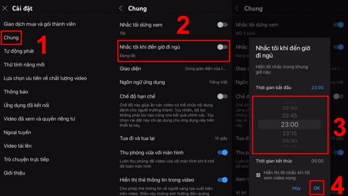 Hướng dẫn kích hoạt tính năng tự động tắt YouTube trên thiết bị Android