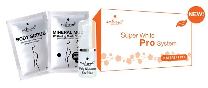 Hình ảnh kem tắm trắng Sakura Super White Pro System 2