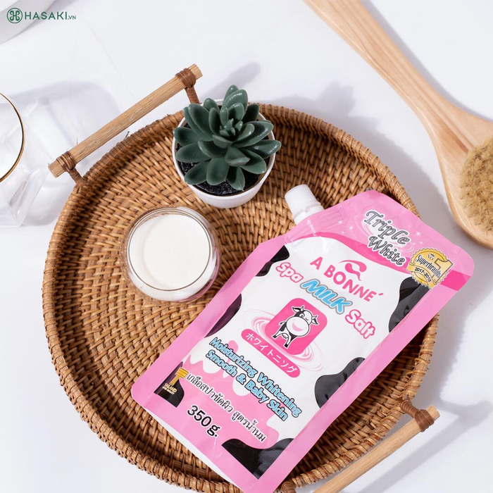 Muối Tắm A Bonne Sữa Bò Làm Sáng & Mềm Mịn Da - Spa Milk Salt