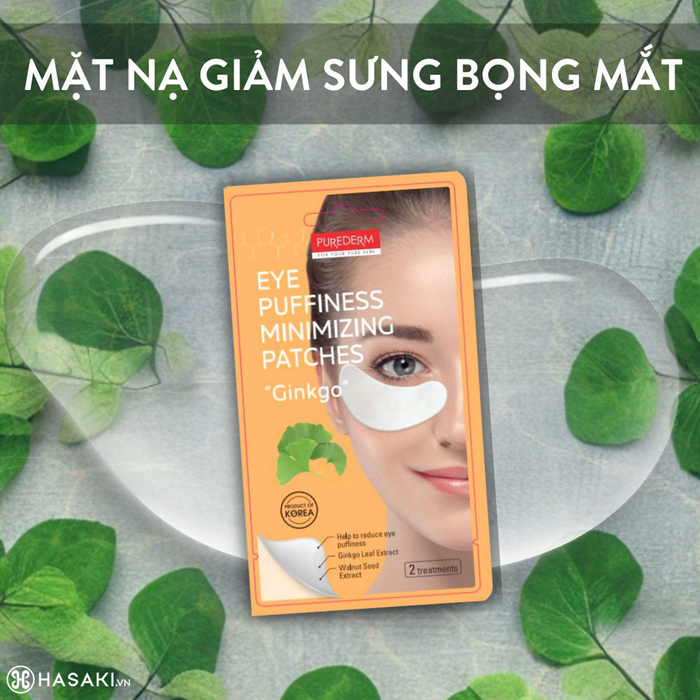 Sản phẩm Mặt Nạ Mắt Purederm Bạch Quả Giảm Sưng Bọng Mắt Eye Puffiness Minimizing Patches Ginkgo hiện đã có mặt tại Hasaki