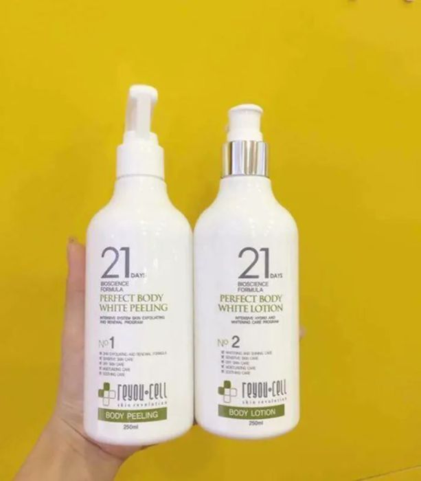 Bộ đôi tắm trắng 21 days Perfect Body White Reyou-cell - Hình ảnh sản phẩm