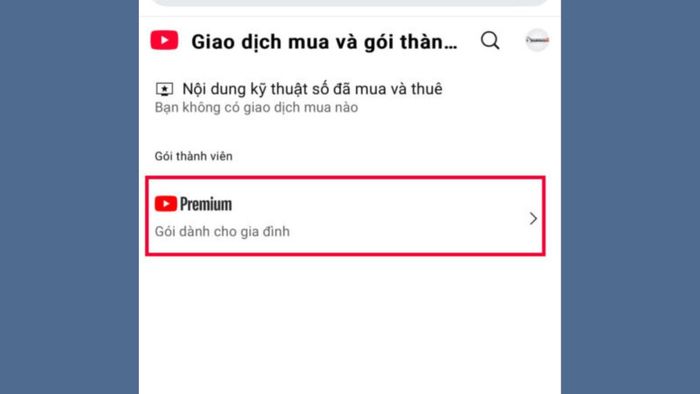Thực hiện các bước ngừng gói dùng thử YouTube Premium qua trình duyệt web - bước thứ ba
