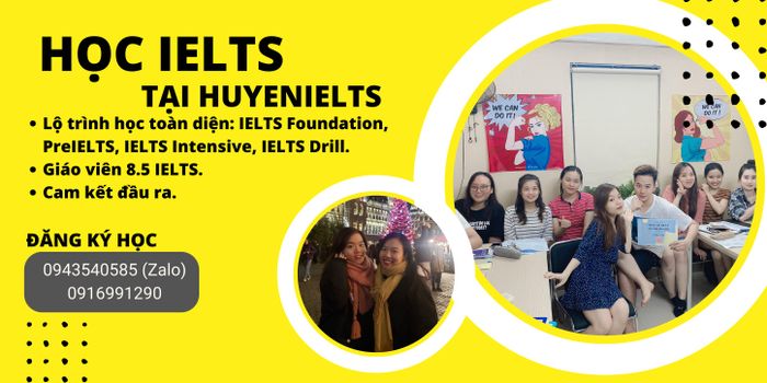 Hình ảnh lớp học tại HuyenIELTS