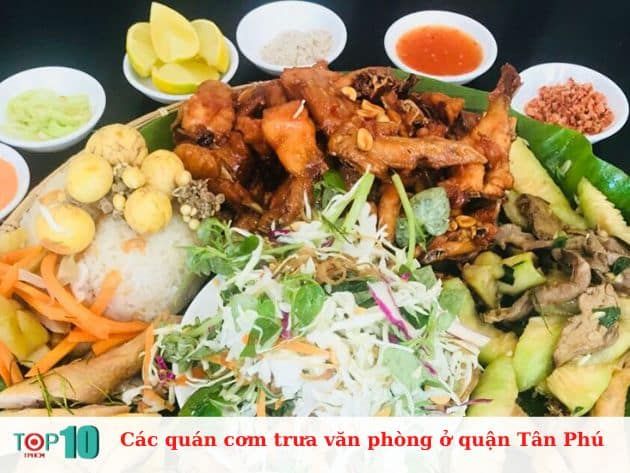 Danh sách các quán cơm trưa văn phòng tại quận Tân Phú