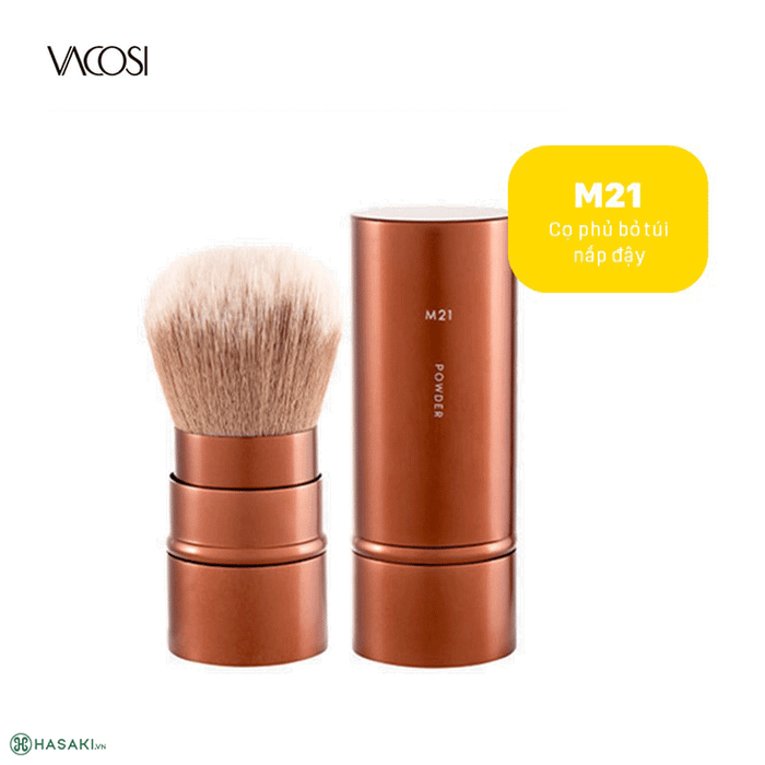 Cọ Phủ Cán Ngắn Bỏ Túi Vacosi Powder Brush - M21