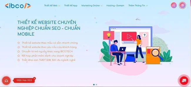 Dịch vụ thiết kế website tại IBCO