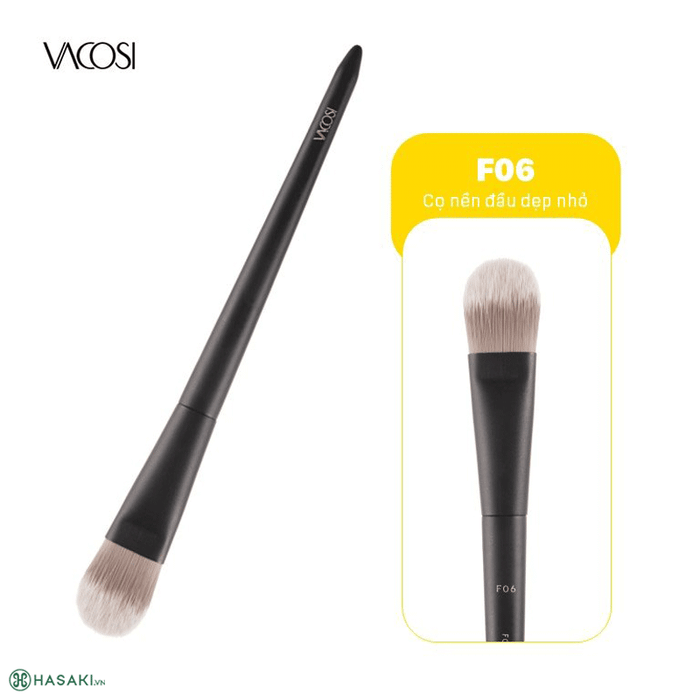 Cọ Đánh Nền Đầu Dẹp Nhỏ Vacosi Foundation Brush F06