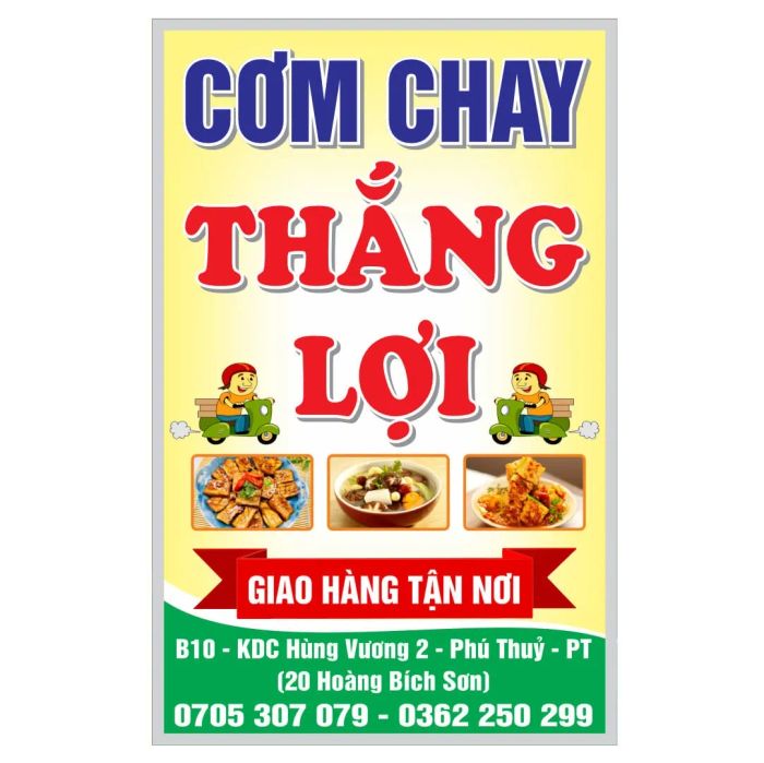 Góc thưởng thức tại Quán Chay Thắng Lợi