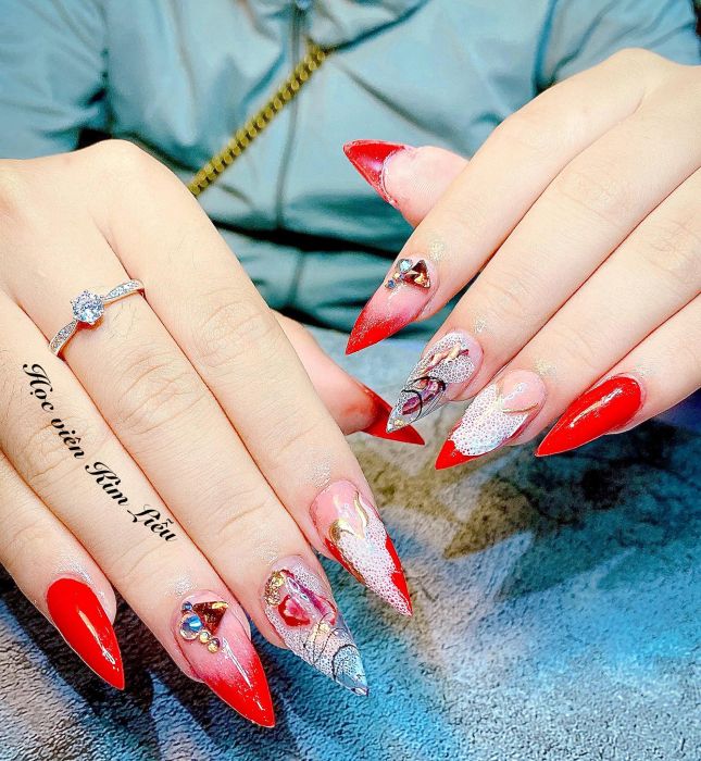 Hình ảnh thực tế lớp học tại Học viện Nail Kim Liễu
