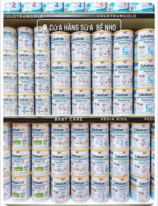 Hệ thống sản phẩm đa dạng tại Cửa Hàng Sữa Bé Nho