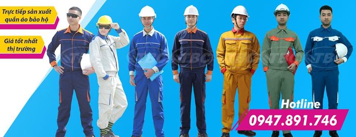 Hình ảnh sản phẩm đồ bảo hộ lao động được may đo chuẩn xác từ TBC