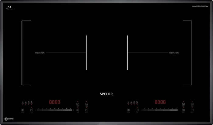 Bếp từ đôi âm Spelier SPM-T99K Plus được thiết kế lắp âm độc đáo