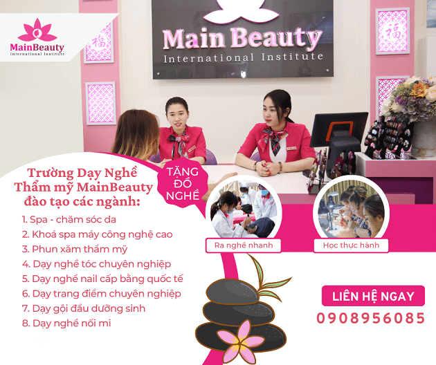 Trường Đào Tạo Thẩm Mỹ MainBeauty là đơn vị đào tạo thẩm mỹ đa ngành hàng đầu tại Việt Nam, chuyên cung cấp các khóa học chất lượng cao, được thiết kế theo chuẩn quốc tế.