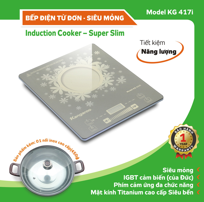 Bếp từ Kangaroo KG417i 2100W