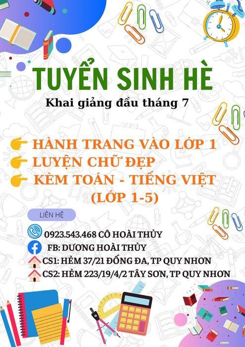 Lớp Tiền Tiểu Học Dương Hoài Thủy hình ảnh 2