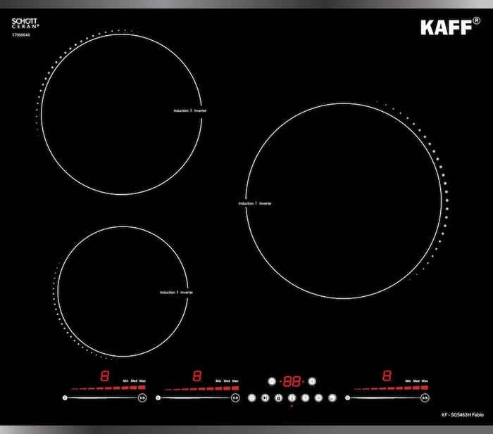 Bếp từ ba Kaff KF-SQ5463H Fabio thiết kế hiện đại, tiết kiệm diện tích