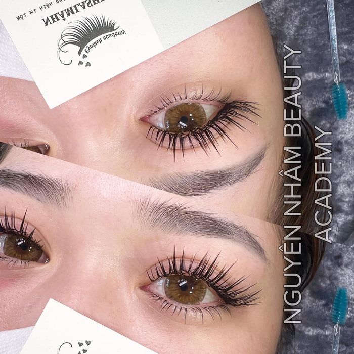 Bộ sưu tập tác phẩm nối mi đạt chuẩn quốc tế tại Nguyên Nhâm Beauty Academy