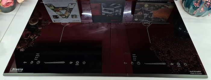 Bếp từ Binova BI-666KR sở hữu 2 vùng nấu với kiểu dáng sang trọng