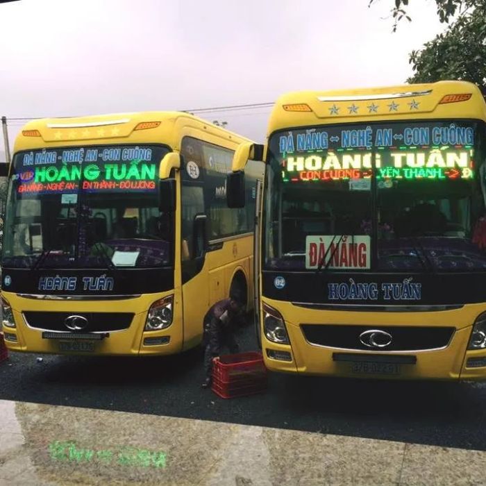 Hình ảnh xe giường nằm hiện đại Nhà Xe Hoàng Tuấn