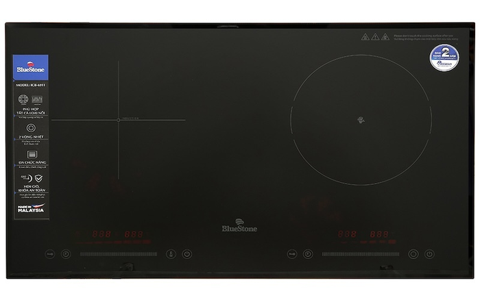 Bếp từ hồng ngoại âm 2 vùng nấu Bluestone ICB-6911