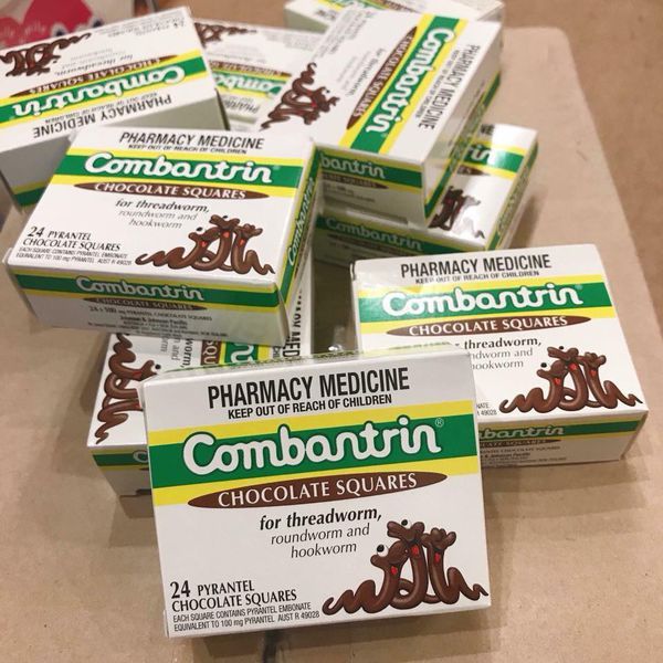 Hình ảnh kẹo tẩy giun Combantrin vị socola
