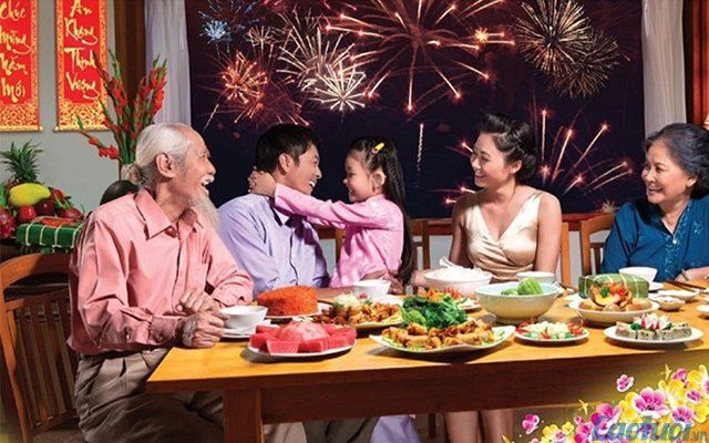 Hình ảnh minh họa: Khoảnh khắc sum vầy ngày Tết