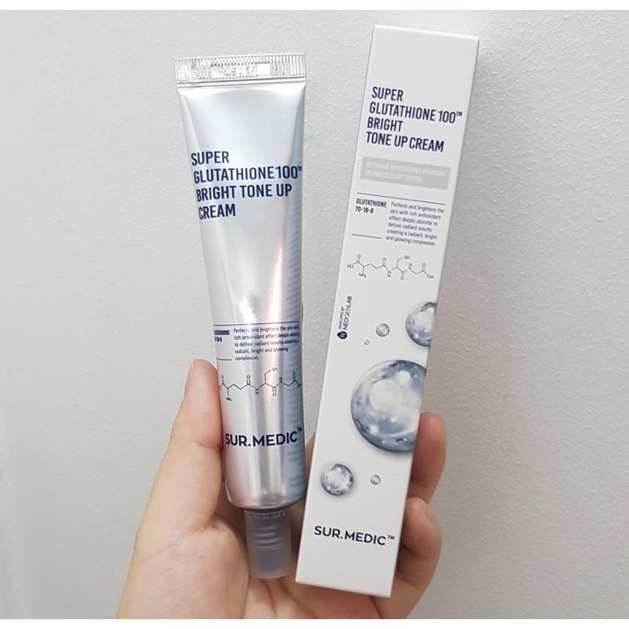 Kem Dưỡng Làm Trắng, Cân Bằng Tông Màu Da Sur.Medic+ Super Glutathione 100™ Bright Tone Up Cream ảnh 1