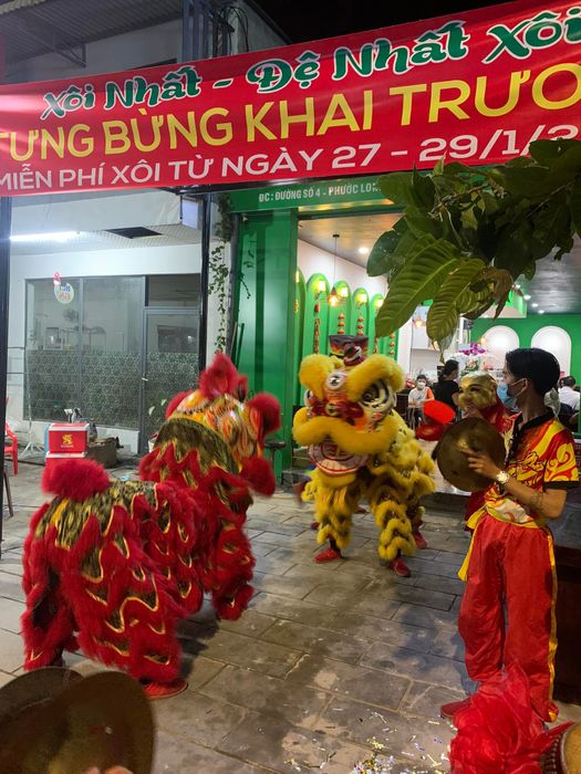 Hình ảnh ấn tượng của Đoàn Nghệ Thuật Lân Sư Rồng Pháp Quang