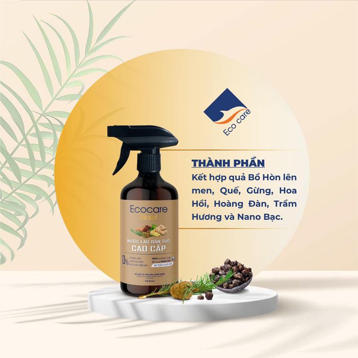 Hình ảnh thực tế nước lau bàn thờ Ecocare cao cấp