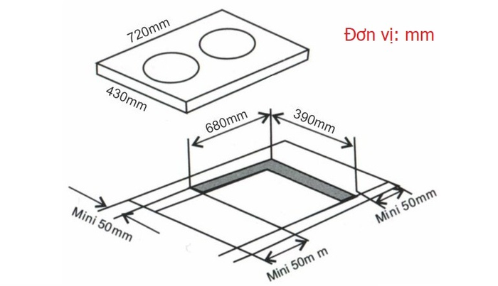 Bếp từ âm 2 vùng nấu Arber AB-552