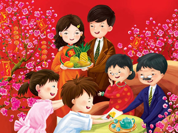 Hình ảnh minh họa: Khoảnh khắc gia đình đón Tết