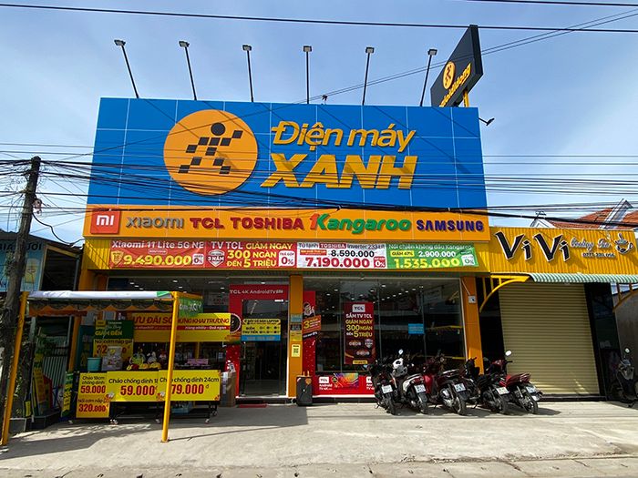 Không gian trưng bày hiện đại tại Điện máy XANH