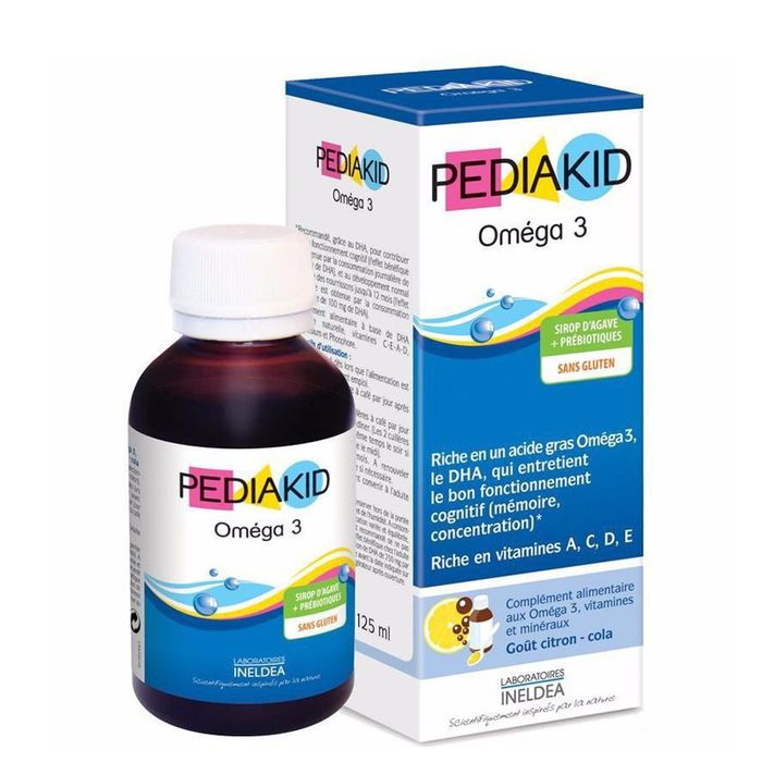 Hình ảnh chính hãng sản phẩm Pediakid Omega 3 phiên bản mới nhất