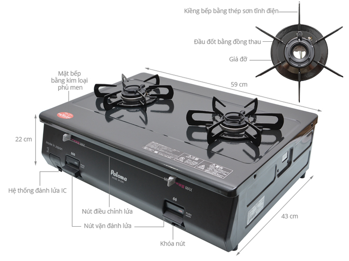 Bếp gas Paloma PA-209J