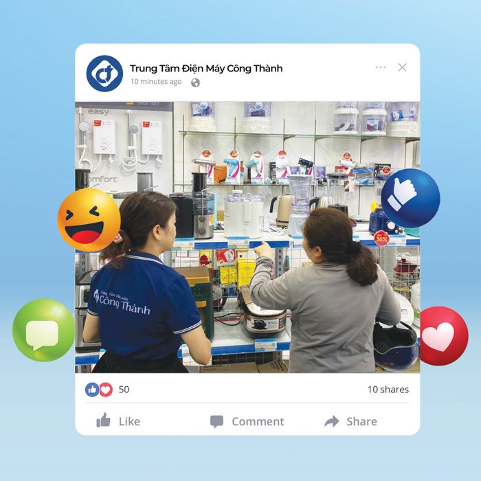 Hình ảnh showroom Điện Máy Công Thành