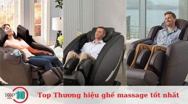 Những thương hiệu ghế massage chất lượng vượt trội