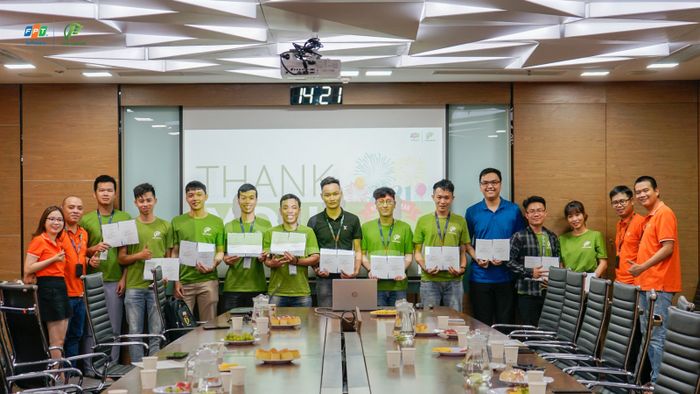 Hình ảnh lớp học thực hành tại FPT Software Academy