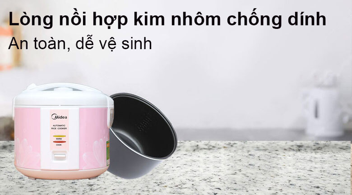 Nồi cơm điện Midea 1.8 lít MR-CM1805