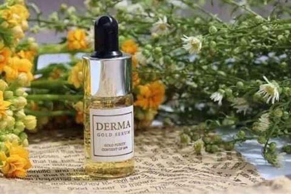 Hình ảnh chân thực tinh chất vàng 24K Derma Gold Serum phiên bản cao cấp