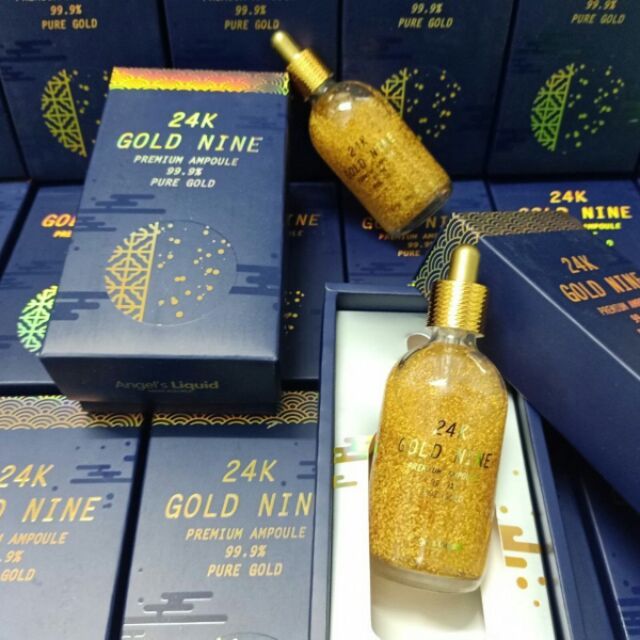 Hình ảnh chân thực serum vàng 24K Gold Nine Premium Ampoule phiên bản cao cấp