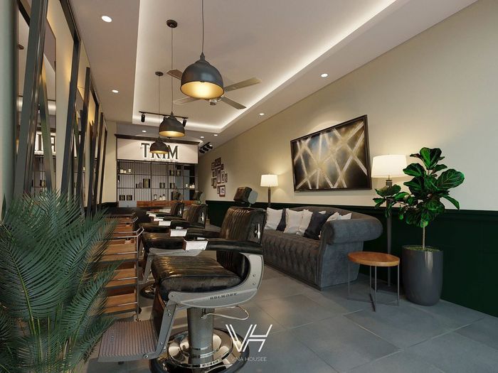 Không gian barbershop đầy phong cách từ VHouse Studio