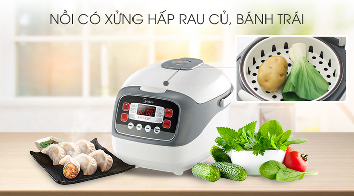 Nồi cơm điện tử Midea 1.8 lít MR-SC18MB