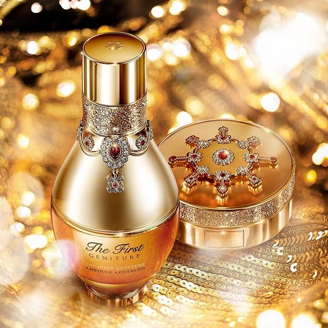 Bộ ảnh thực tế tinh chất vàng OHUI The First Geniture Ampoule Advanced chính hãng
