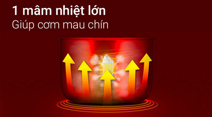 Nồi cơm điện tử Midea 1.8 lít MR-SC18MB