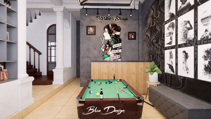 Không gian barbershop đầy phong cách từ Blue Design