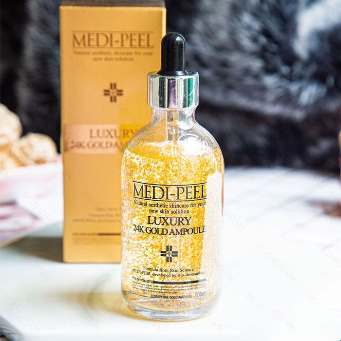 Hình ảnh thực tế tinh chất vàng Medi-Peel Luxury 24K Gold Ampoule chính hãng