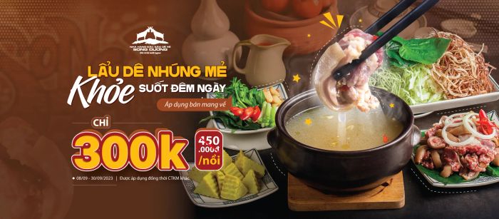 Không gian ấn tượng tại nhà hàng Song Dương