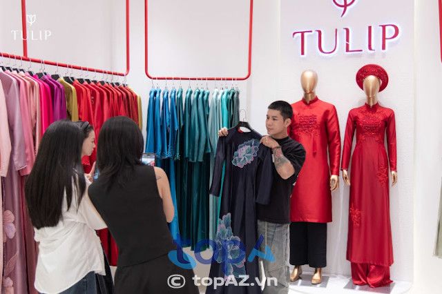 Tulip - Địa chỉ vàng cho thuê áo dài thêu tay truyền thống tại quận Hoàn Kiếm, Hà Nội