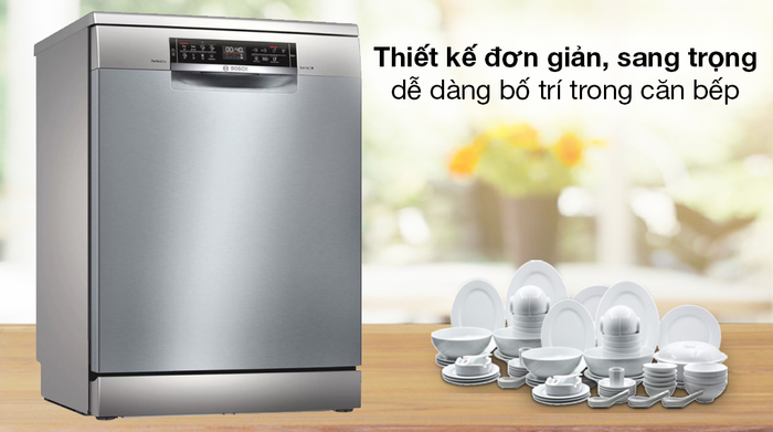 Hình ảnh chi tiết bảng điều khiển Bosch SMS6ZCI49E - Màn hình cảm ứng hiện đại