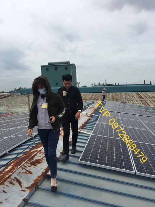 Hình ảnh thực tế hệ thống điện mặt trời của Thiên Vương Phát